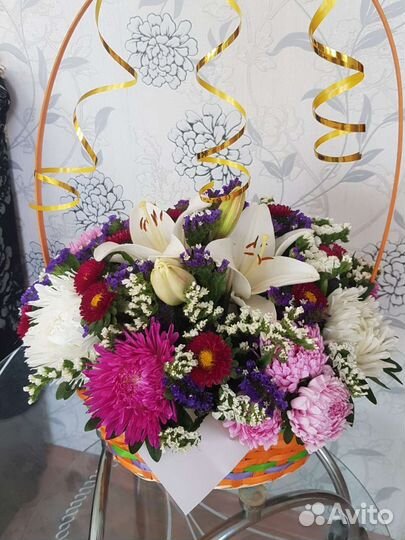 Букет. Цветы.Корзина