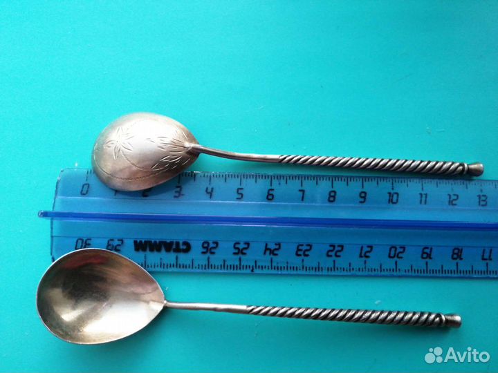 Чайные ложки. Серебро. СССР. 1955 год
