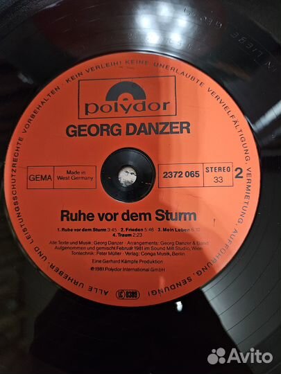 Georg Danzer – Ruhe Vor Dem Sturm
