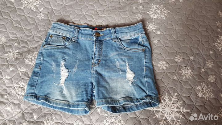 Джинсовые шорты 140