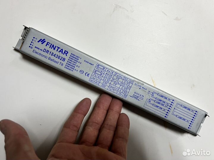 Электронный балласт DR184362B 2*36
