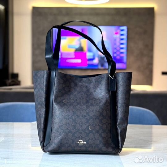 Сумка coach натуральная кожа