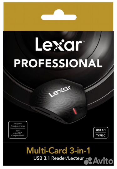 Картридер Lexar Professional Multi-Card 3-in-1