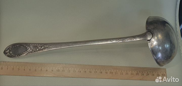 N2. Половник старинный. Мельхиор мнц. СССР винтаж