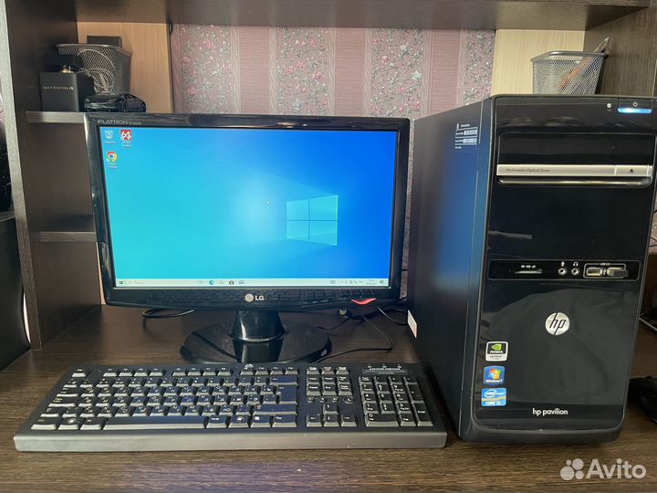 Компьютер HP Pavilion p6 2006ru с монитором