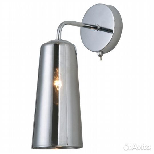 Бра schaffner Hierro 1xE14 40Вт стекло металл хром