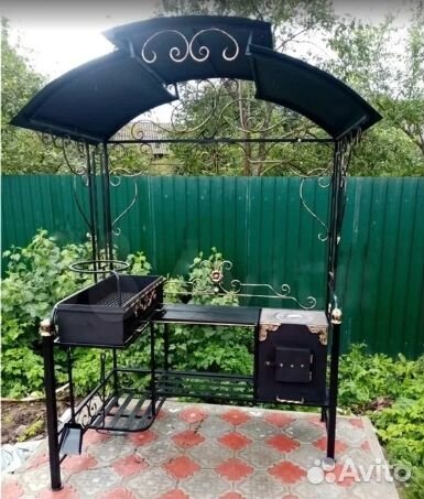 Мангал с крышей