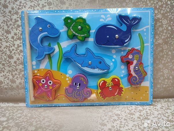 Развивающие игрушки Монтессори Магнитная Рыбалка