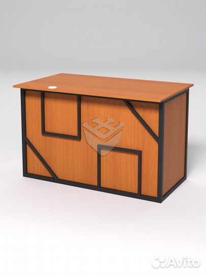 Стол однотумбовый офисный С-06А (правосторонний) &