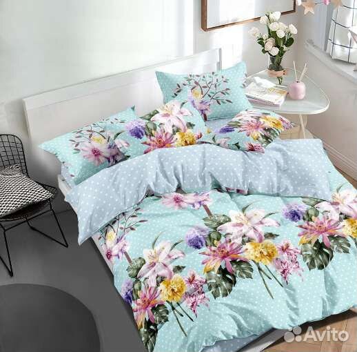 Постельное белье евро поплин