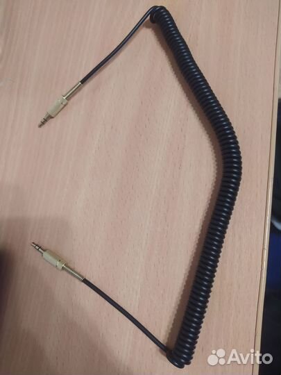 AUX кабель пружинный 3.5 mini jack