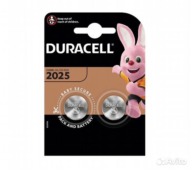 Батарейка литиевая Duracell CR2025 дисковая 3В бли