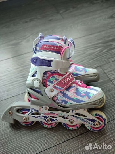 Роликовые коньки reaction раздвижные