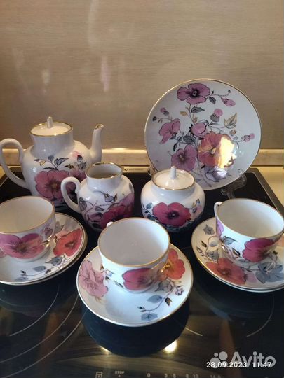 Сервиз чайный Розовая ветка лфз