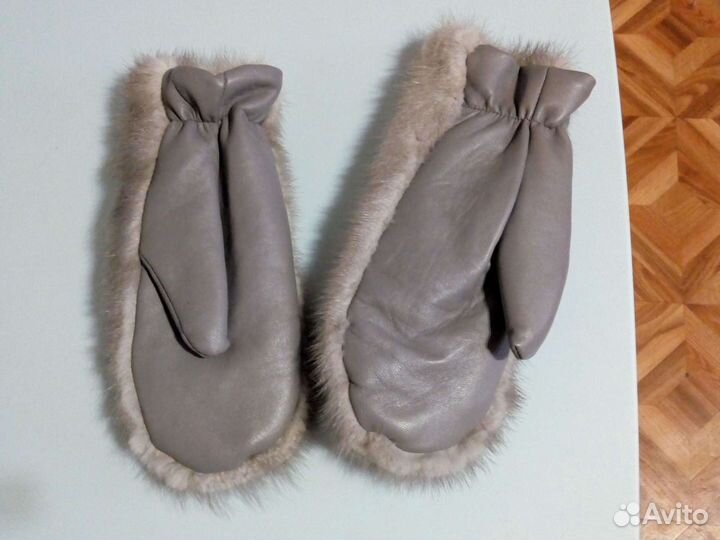 Варежки из норки