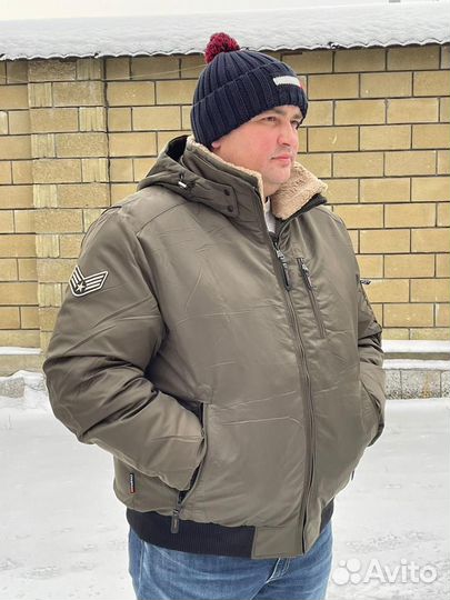 Бомбер зимний мужской