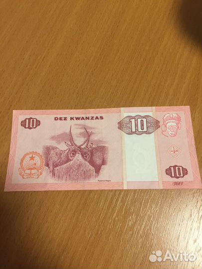 10 кванзас анголы 1999г