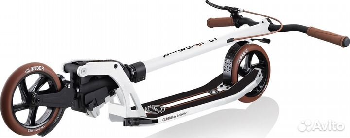 Самокат Globber ONE K 180 deluxe (2023) белый Sta1