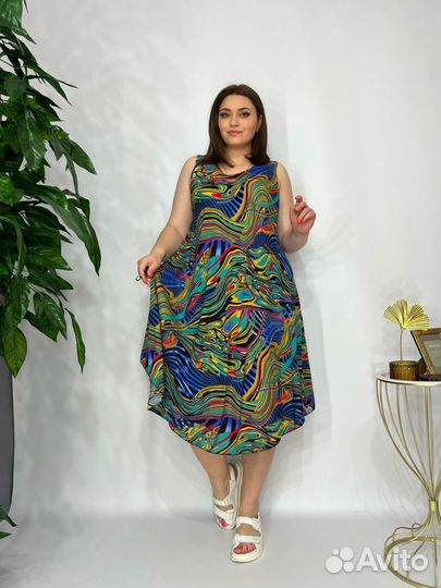 Летний сарафан, один размер на 48- 58