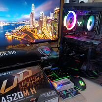 Игровой компьютер Ryzen 5 5500 RX 570 16 Gb