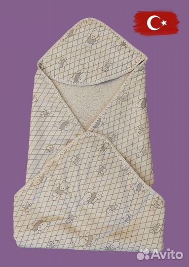 Плед детский плюшевый 80*90 см