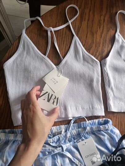 Топы Zara S, можно xs, М оригинал сток хлопок