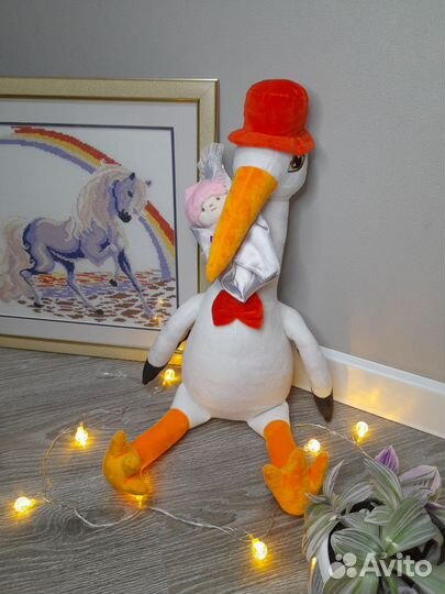 Мягкая игрушка аист