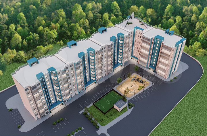 1-к. квартира, 52,7 м², 2/9 эт.