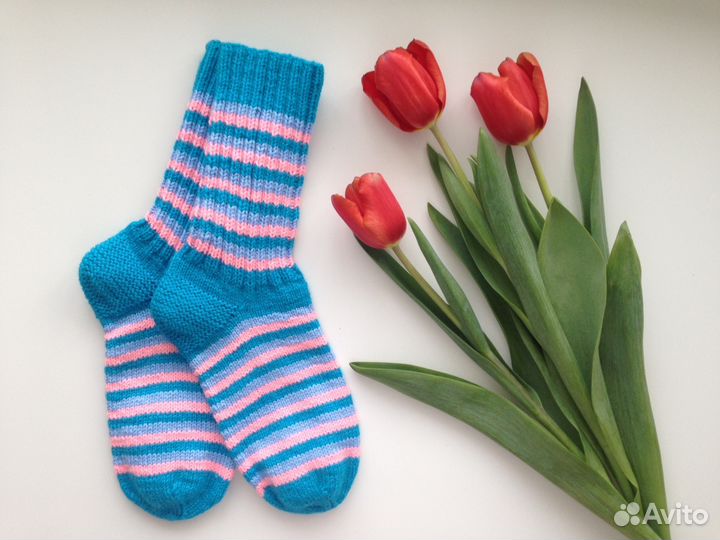 Носки вязаные, р. 35-36
