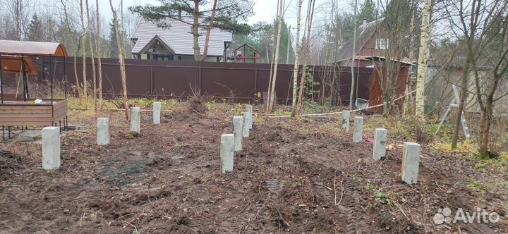 Фундамент на жб сваях