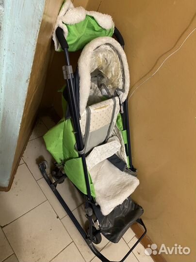 Детские санки коляска