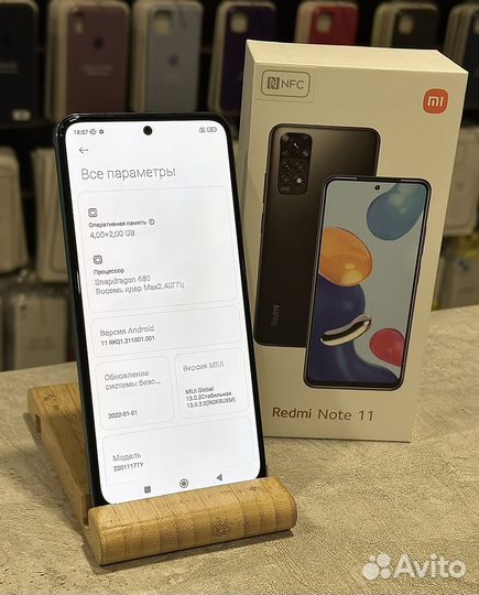Xiaomi Redmi Note 11 4/128gb Star Blue Как Новый