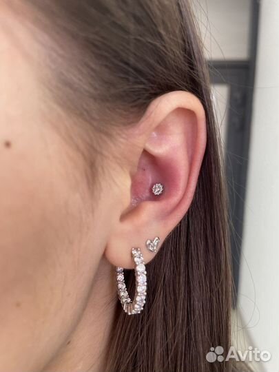 Пирсинг носа, пупка, языка, сосков