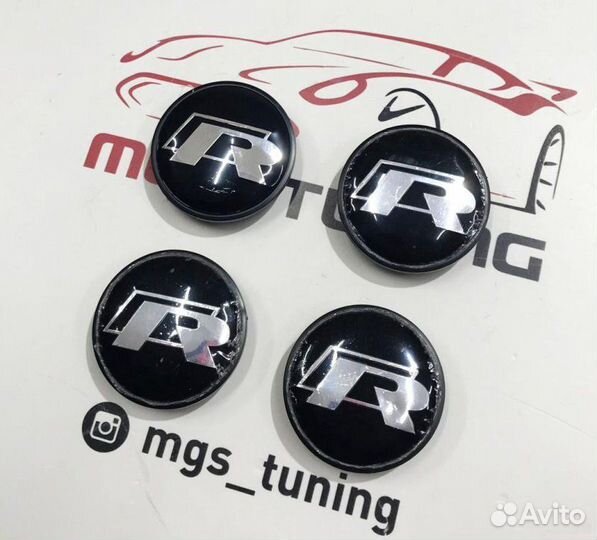 Колпачки в ступицу R-Line VW 4 шт