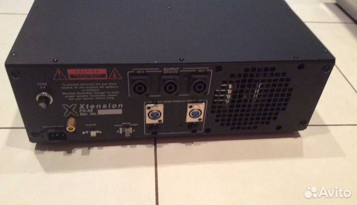 Профессиональный двухканальный усилитель звука