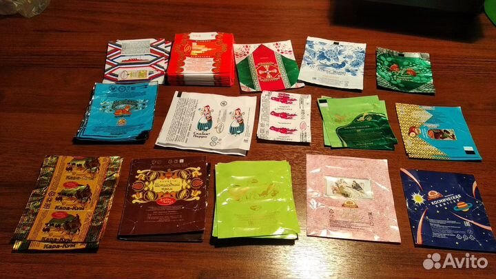 Фантики от конфет и обертки от шоколада