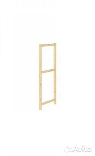 Стойка боковая для стеллажа ивар икея 124*50см