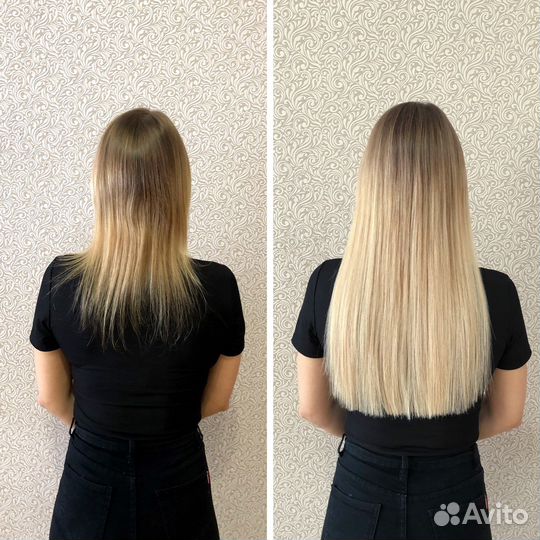 Наращивание волос холодное / горячее