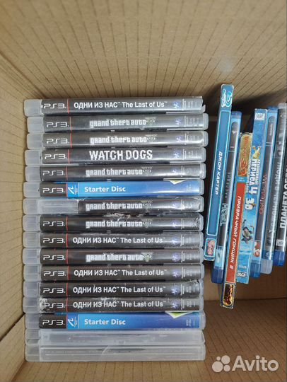 Диски PS3 + фильмы Blu-ray