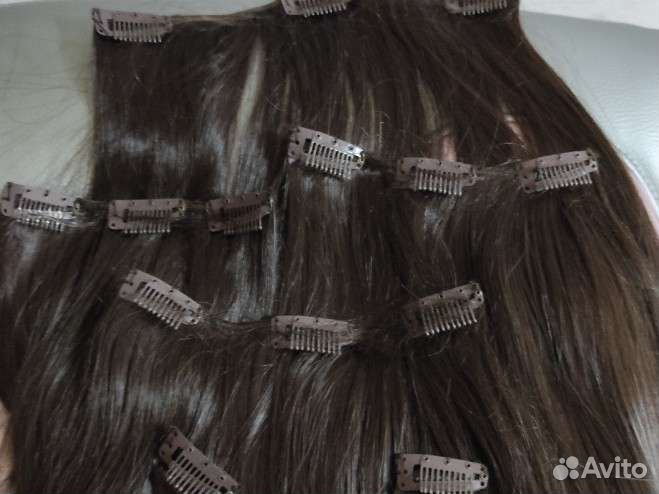 Волосы накладные на заколках