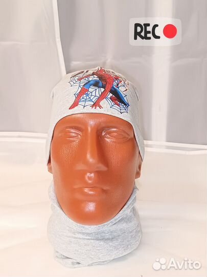 Шапка и снуд труба детская