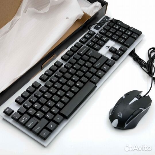 Набор клавиатура и мышь с LED подсветкой GT100