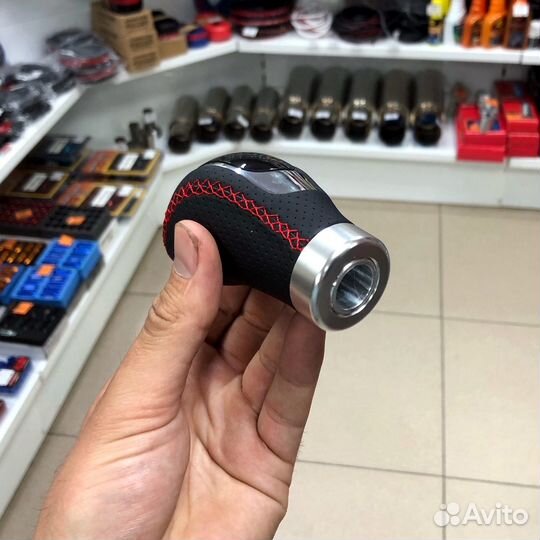 Ручка из экокожи со сменными накладками схем МКПП