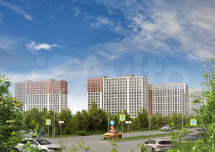 3-к. квартира, 88,4 м², 2/16 эт.