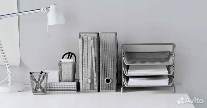 Лоток для корреспонденции серебристый IKEA