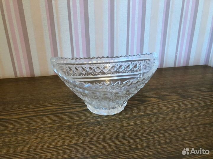 Салатник хрустальный