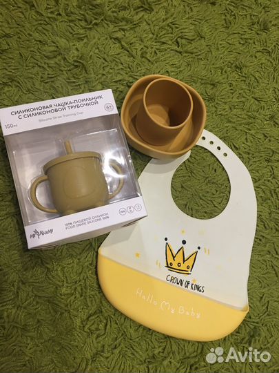 Набор посуды для кормления силиконовый