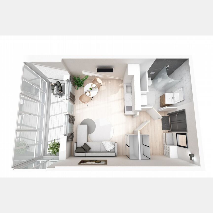 Квартира-студия, 30,4 м², 4/8 эт.