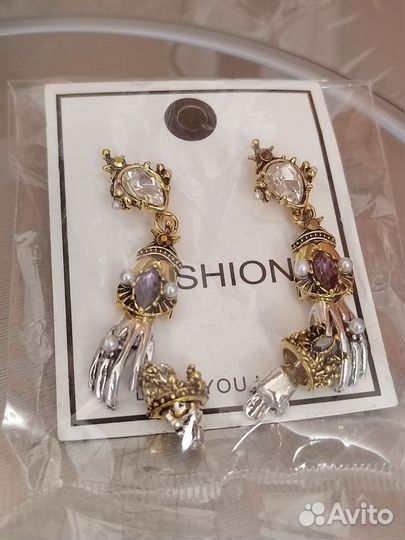 Серьги в стиле Alexander MCqueen