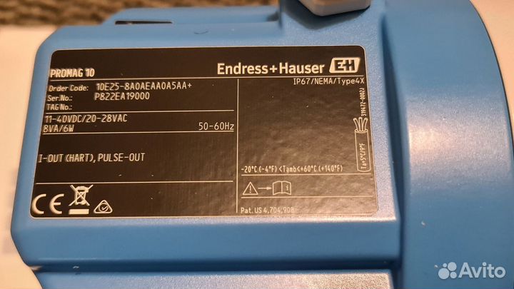 Расходомер эл-магнитный Endress+H Promag DN25